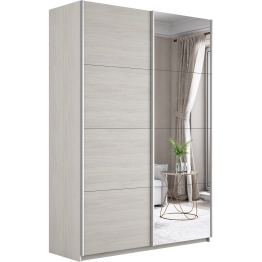 Шкаф-купе Прайм 2-х дверный ДСП/Зеркало/Доводчики 140х57х230