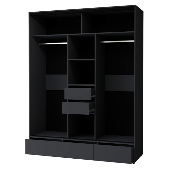 Шкафы-купе 3-х дверные, Шкаф-купе 3-дв  MOD 1800 лдсп/лдсп  (в2390*ш1800*г620)