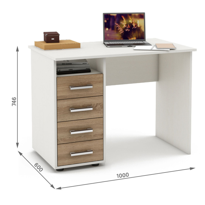 Прямые, Письменный стол Остин-4