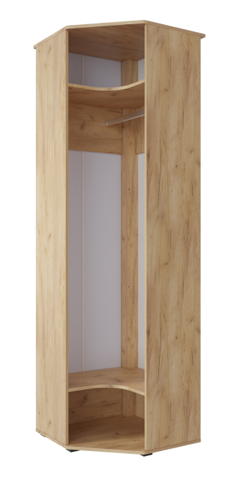 Угловые шкафы, Шкаф угловой Эмилия ЭЛ-14К с зеркалом