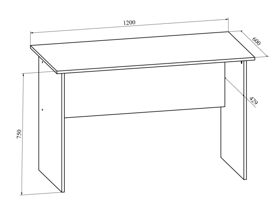 Прямые, Стол письменный ОФ-112K