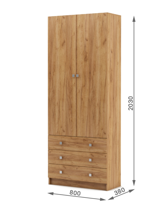 Шкафы двухстворчатые, Шкаф Бостон-10