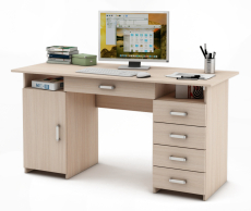 Прямые, Письменный стол с ящиками Лайт 7Я