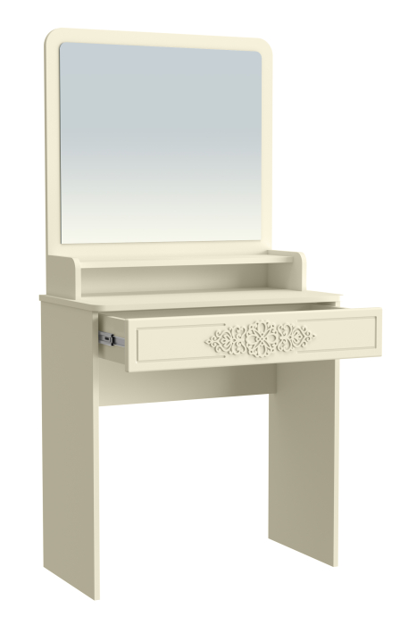 Зеркала в спальню, Туалетный столик с зеркалом Ассоль Лайт ТСН-1