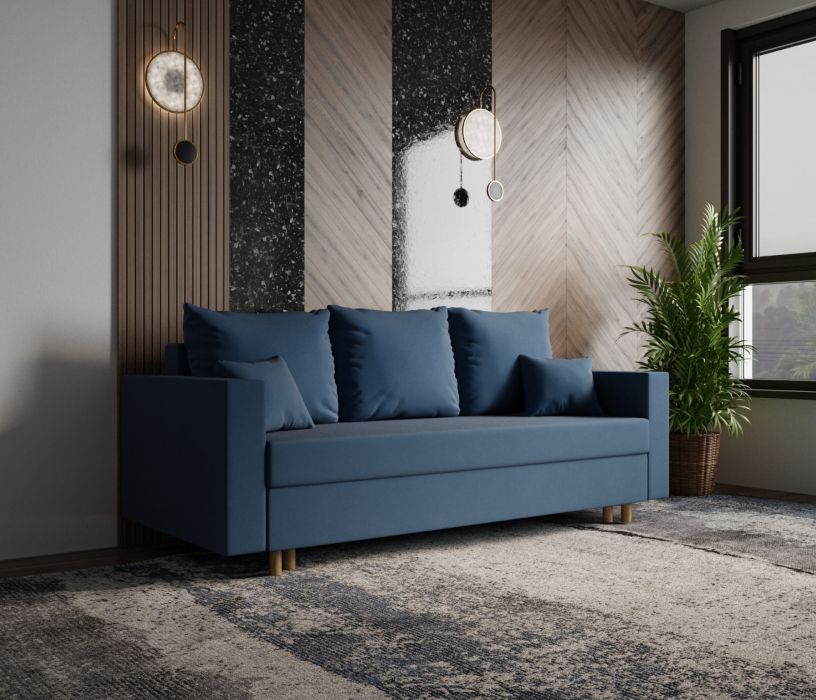 Диваны еврокнижки, Прямой диван Адам,еврокнижка,велюр