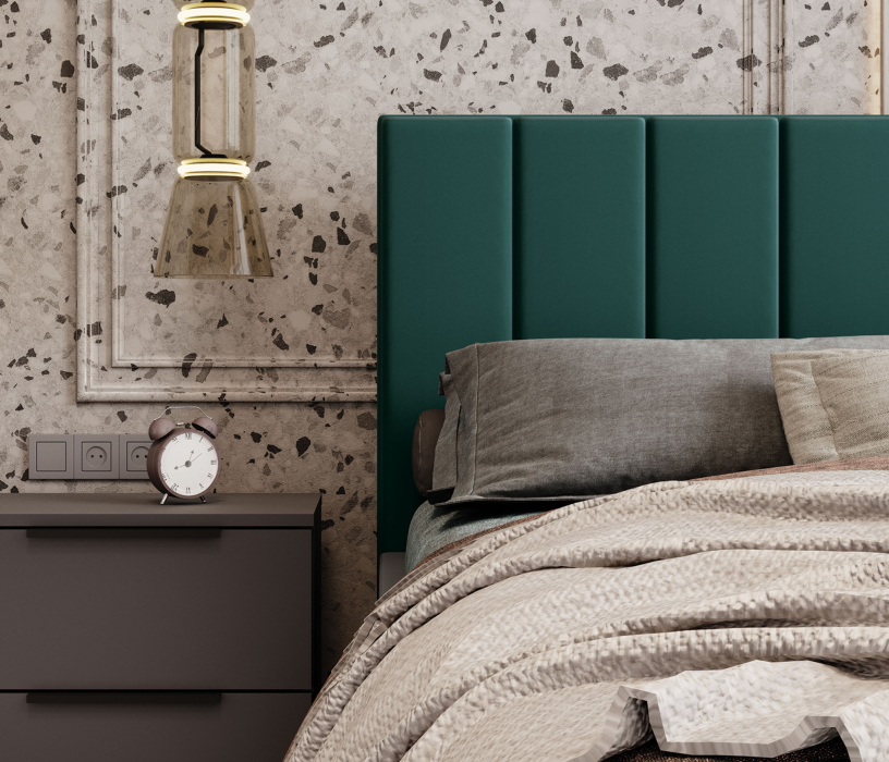 Мягкая кровать, Кровать Аурелия 1,2 с ПМ