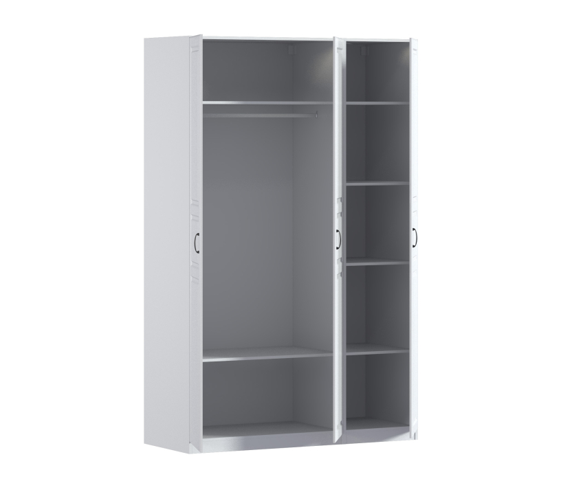 Для одежды, Шкаф трехдверный Макс 1500 мм, вариант №1 (ЛДСП/МДФ)