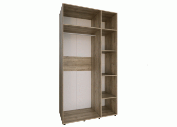 Спальня Scandica Oslo (модуль 444) Шкаф для одежды и белья 3-дв Стандарт