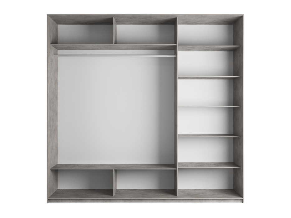 Шкафы-купе 3-х дверные, Шкаф Прайм трио  Зеркало 2300 х 1800 х 570