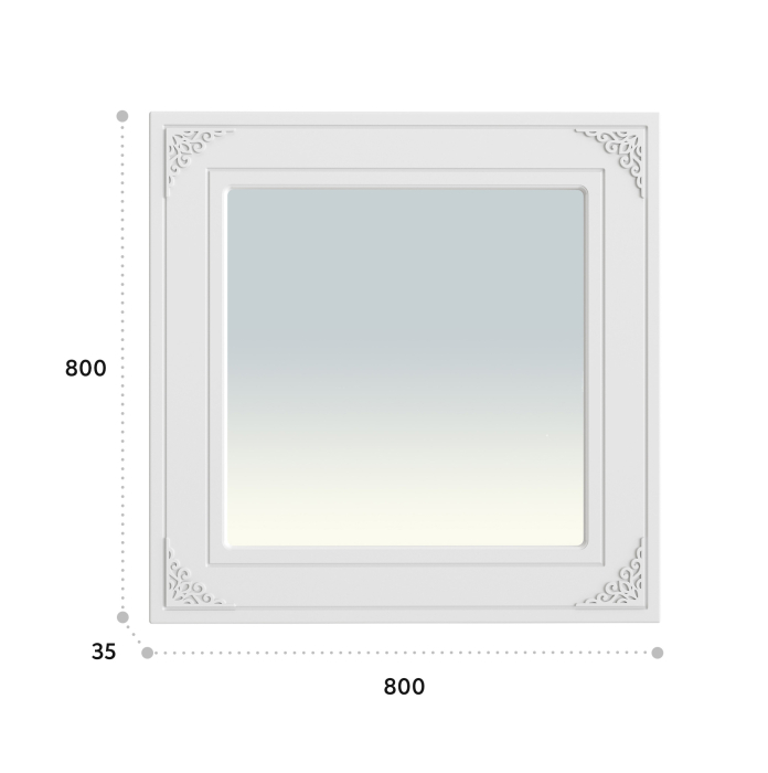 Зеркала в спальню, Зеркало Ассоль АС-44