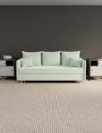 Диваны кровати со спальным местом, Прямой диван Санти,еврокнижка,велюр