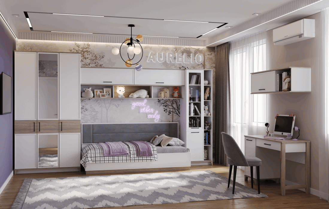 Настенные полки, Модульная система AURELIO (модуль 4) Шкаф навесной