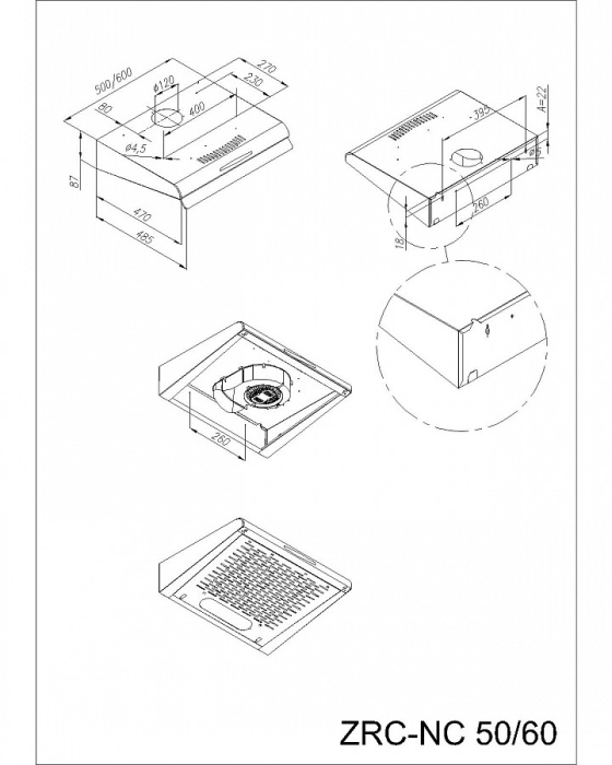 Вытяжки, Вытяжка MAUNFELD MPA 60 чёрный