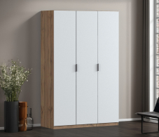 Для одежды, Шкаф трехдверный Макс 1500 мм, вариант №1 (ЛДСП, корпус дуб вотан)