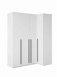 Угловой шкаф для одежды распашной с ящиками, София, 2200х900х1700мм