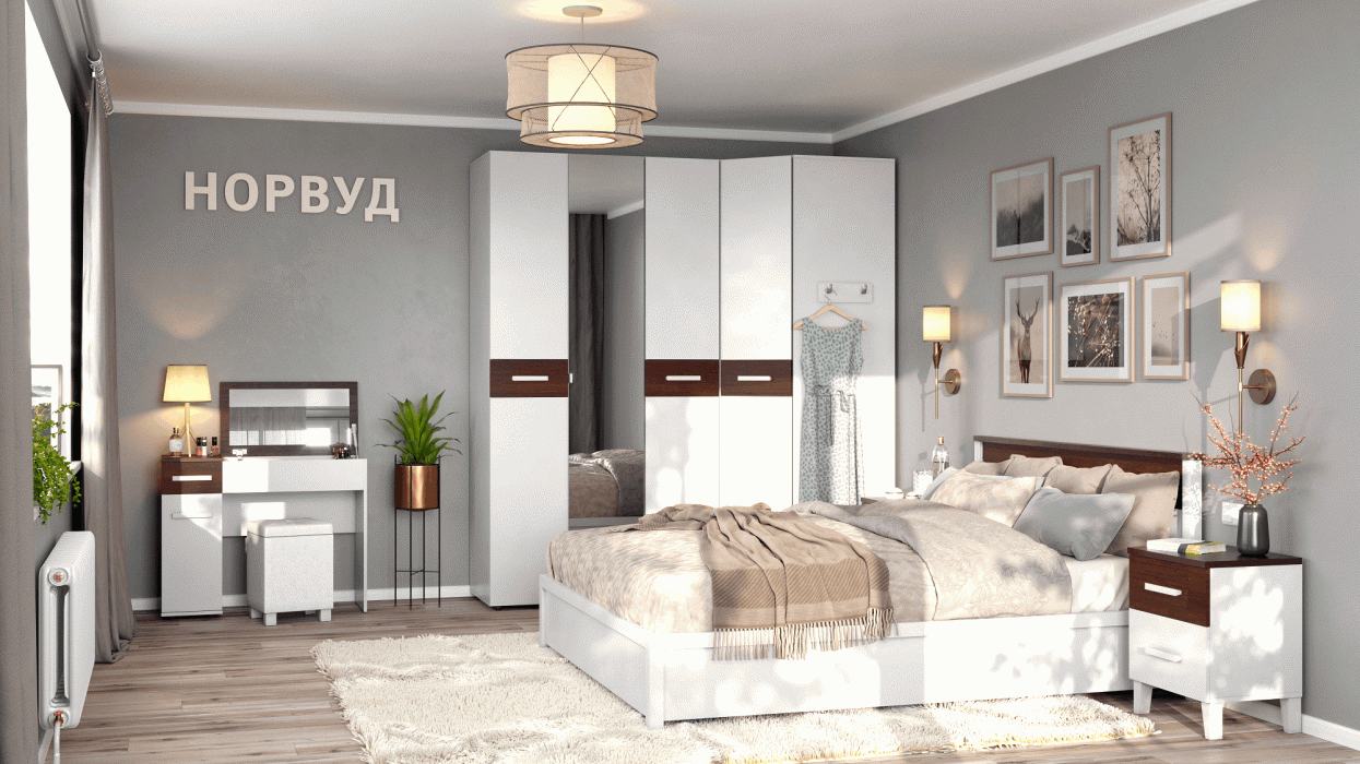 Кровати, Норвуд 33 Кровать 1400*2000+орт.осн