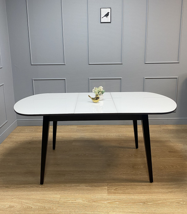 Обеденные столы, Стол Kenner 1300M раздвижной, стекло глянец