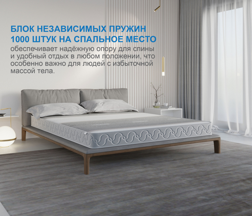 1600 x 2000, Матрас Корсика-Лайт в чехле Magnetic 1600х2000