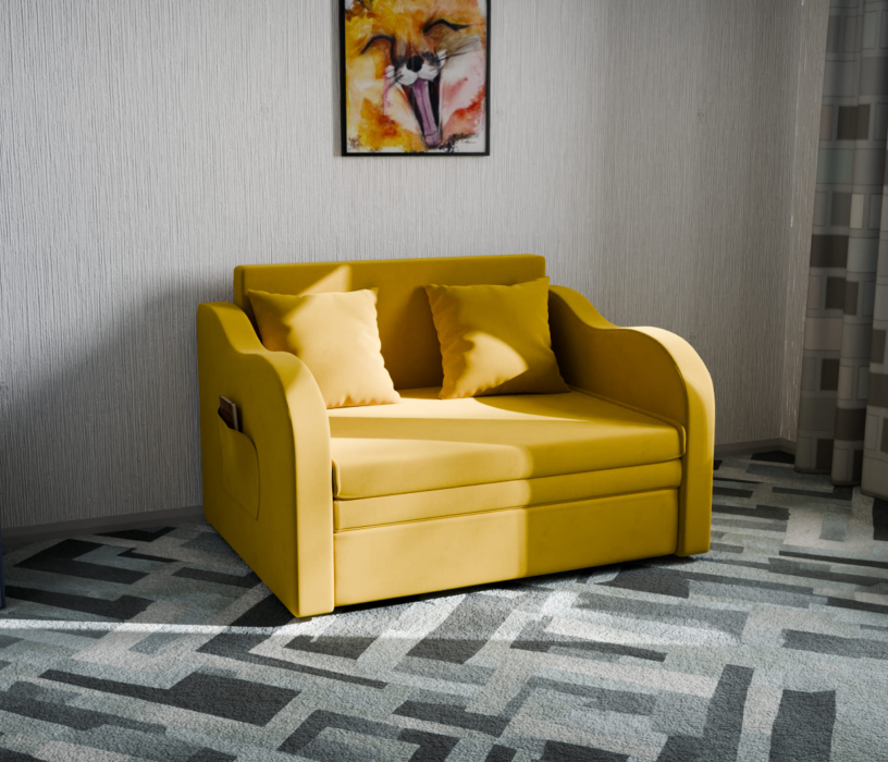 Детские диваны, Детский прямой диван Бали,выкатной,велюр