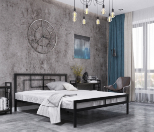 Кровать в стиле лофт Кантерано low 0.9