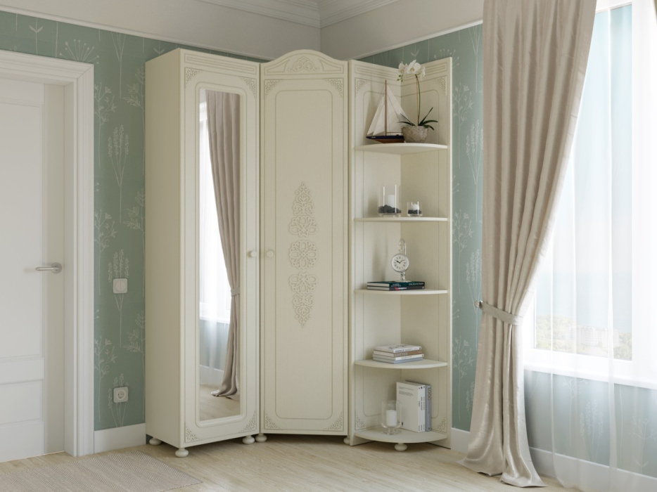 Шкафы пеналы, Шкаф Ассоль АС-532К с зеркалом (правый)