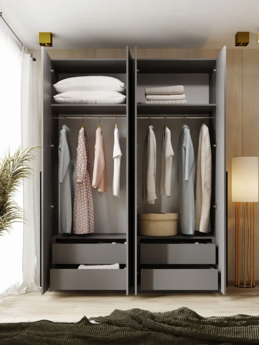 Шкафы распашные, Шкаф распашной 4-х дврерный София 2200х1600х520 мм