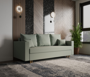 Прямой диван Адам,еврокнижка,велюр