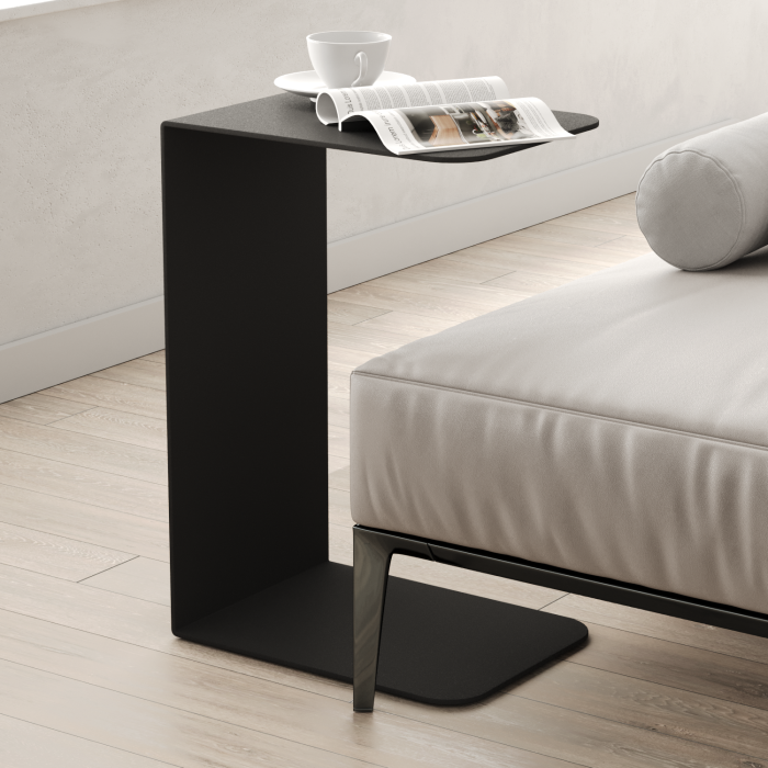 Журнальные столики, Журнальный столик металлический приставной RILONI Gold