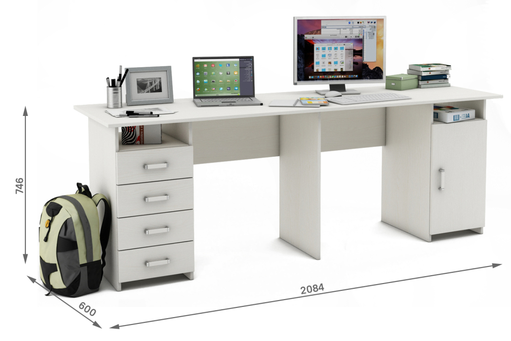 Прямые, Письменный стол Лайт-14