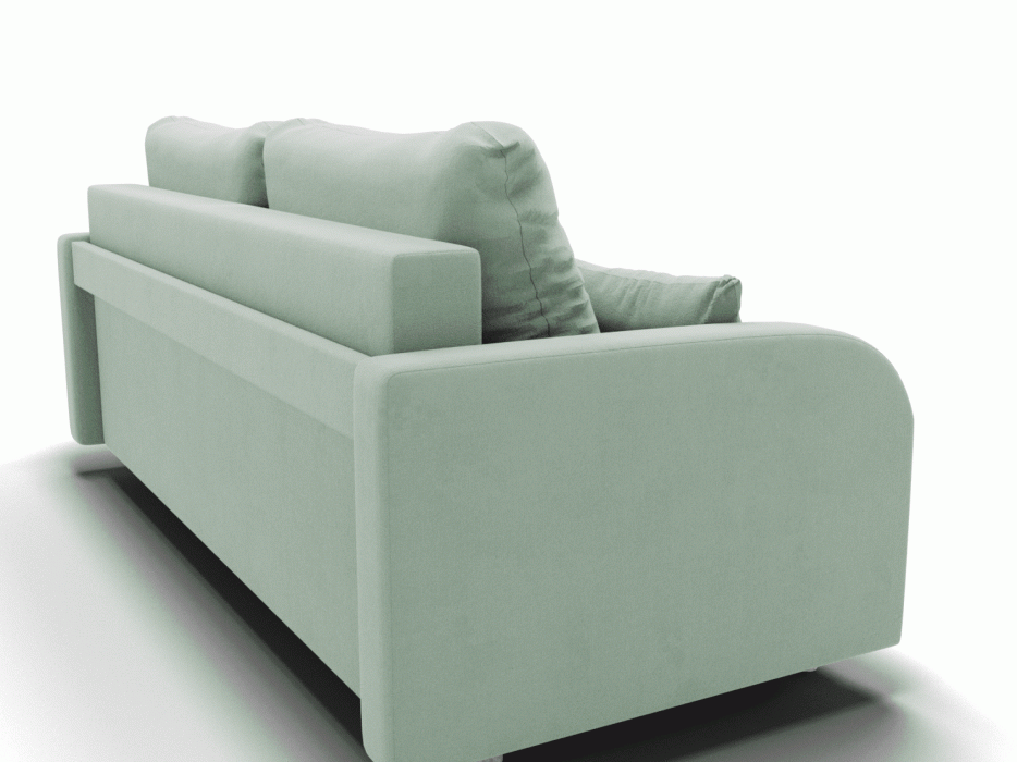 Диваны еврокнижки, Прямой диван Оазис,еврокнижка,велюр