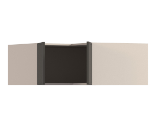 Квадро шкаф навесной угловой 2 дв 90х36 см