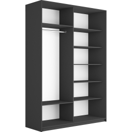 Шкаф Прайм дуо ДСП+зеркало 2300 х 1200 х 570