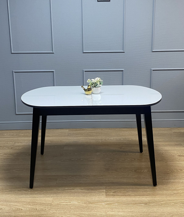 Обеденные столы, Стол Kenner 1300M раздвижной, стекло глянец