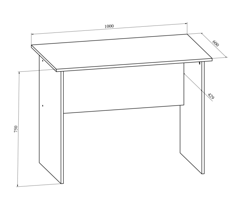 Прямые, Стол письменный ОФ-111К