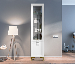 Комплект для гостиной с витринами Ассоль, Белый