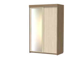 Шкафы-купе 2-х дверные, Шкаф-купе шк-18 двухдверный с зеркалом
