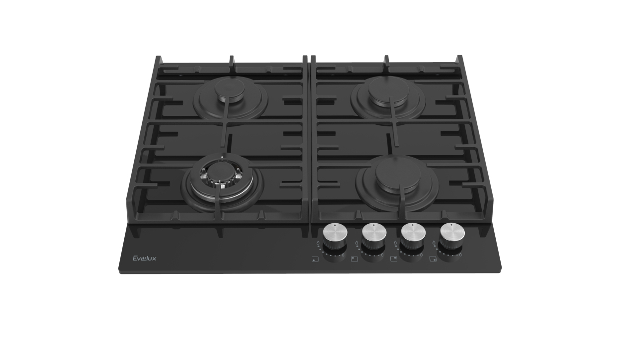 Встраиваемые варочные панели, Варочная панель газовая EVELUX HEG 650 BG