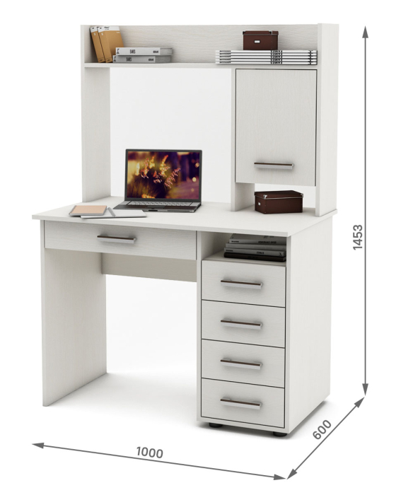 Прямые, Письменный стол с ящиками Остин 11Я