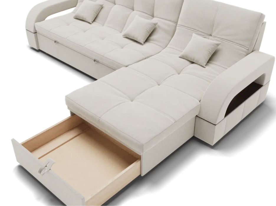 Диваны модульные угловые, Модульный диван Майами-2,микровелюр,антивандальная ткань,венеция