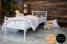 Кровати одноярусные, Детская металлическая кровать Мадлен