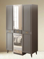 Шкафы распашные, Шкаф в спальню 3х дверный (золото)