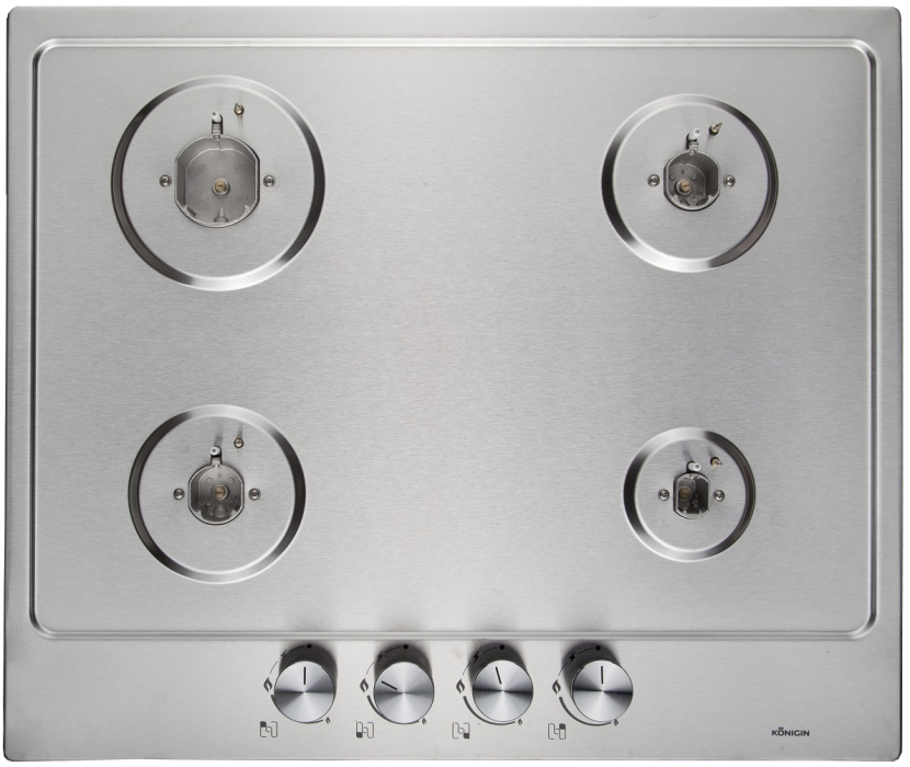 Встраиваемые варочные панели, Газовая варочная панель Konigin Spark 604 IXE