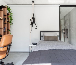 Кровать в стиле лофт Аристо 0.9