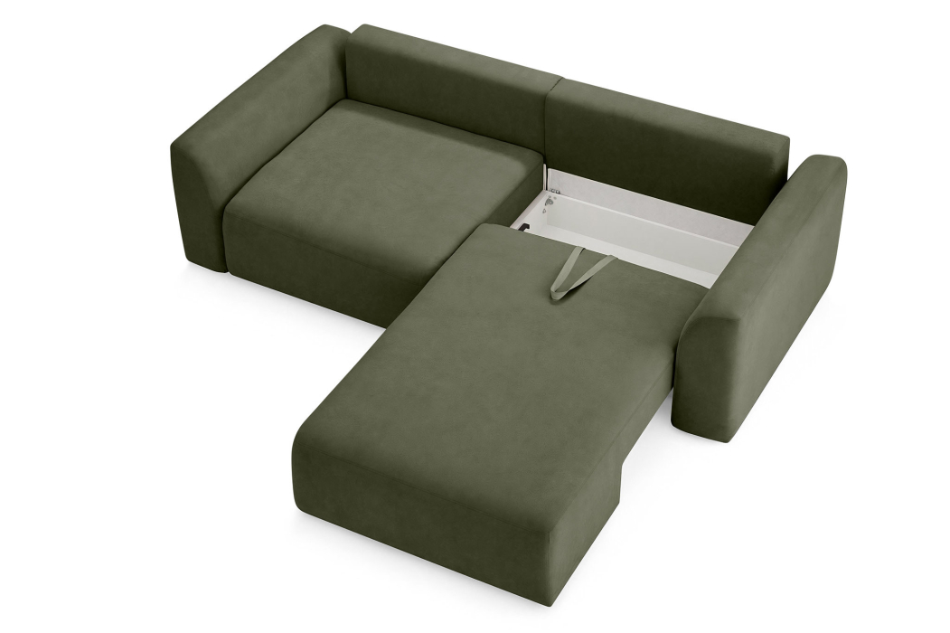 Диваны угловые в гостиную, Диван угловой Спейс, Велюр