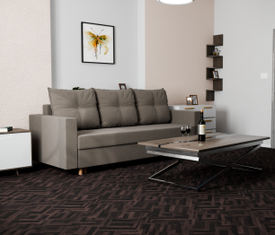 Прямой диван Гармония,еврокнижка,велюр