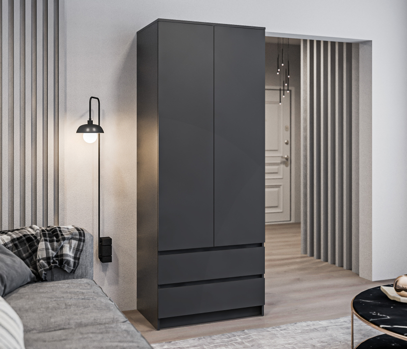 Шкафы распашные, Шкаф 2 дверный с ящиками Леон СБ-3362