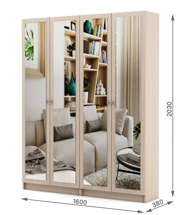 Шкафы распашные, Шкаф Бостон-17