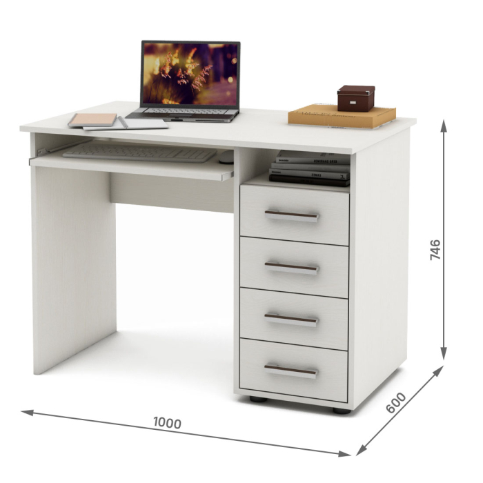 Прямые, Письменный стол Остин-3К