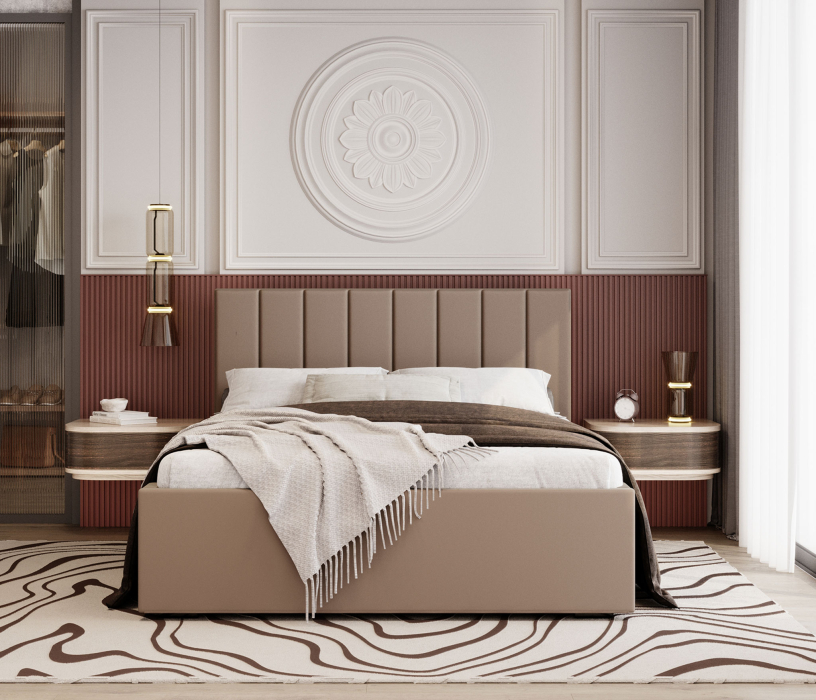 Мягкая кровать, Кровать Аурелия 1,2 с ПМ