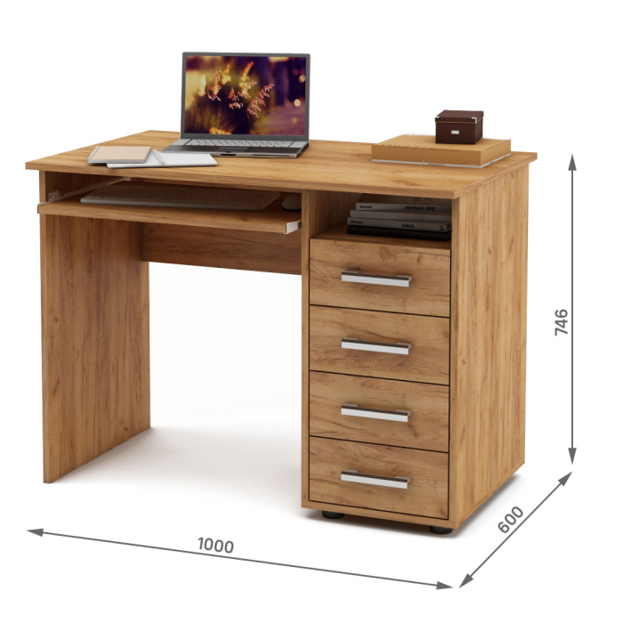 Прямые, Письменный стол Остин-3К